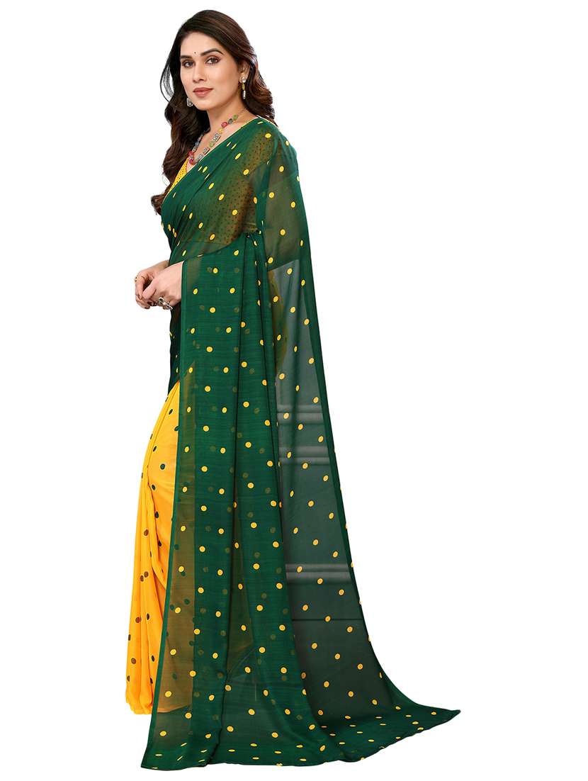 women printed casual wear saree with blouse - 22048280 -  Standard Image - 2