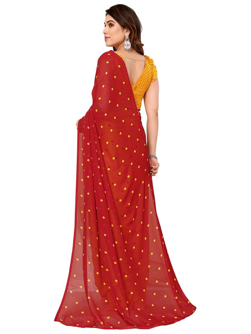 women printed casual wear saree with blouse - 22048281 -  Standard Image - 2