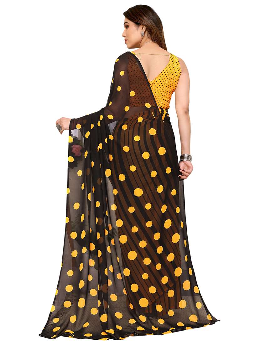 women printed casual wear saree with blouse - 22048299 -  Standard Image - 2