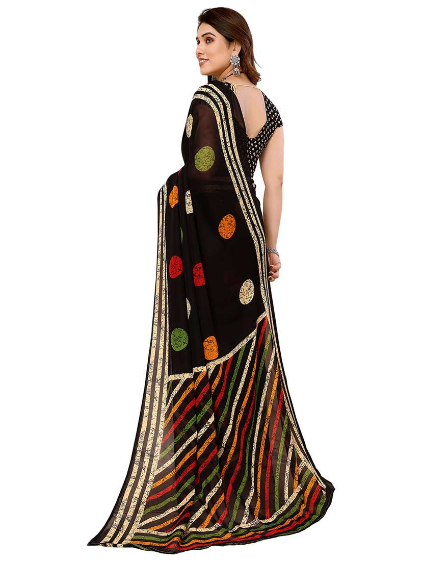 women printed casual wear saree with blouse - 22048313 -  Standard Image - 2