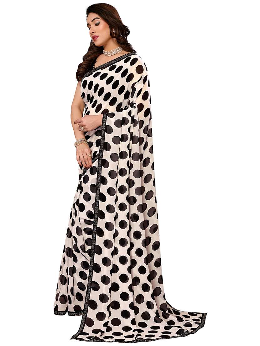 women printed casual wear saree with blouse - 22048507 -  Standard Image - 2