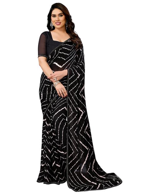 women printed casual wear saree with blouse - 22048519 -  Standard Image - 0