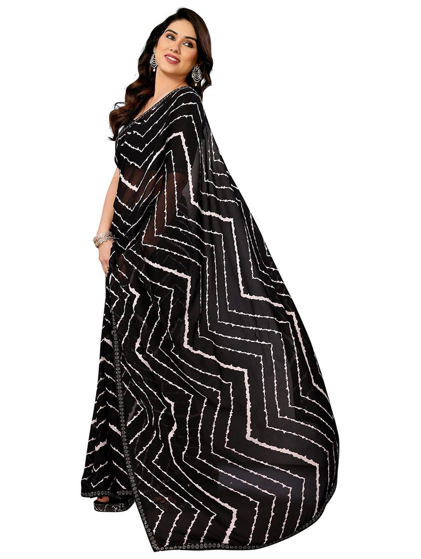women printed casual wear saree with blouse - 22048519 - Standard Image - 2