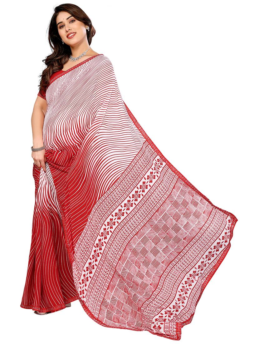 women printed casual wear saree with blouse - 22048583 - Standard Image - 2