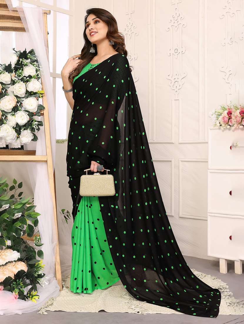 women printed casual wear saree with blouse - 22048610 -  Standard Image - 2