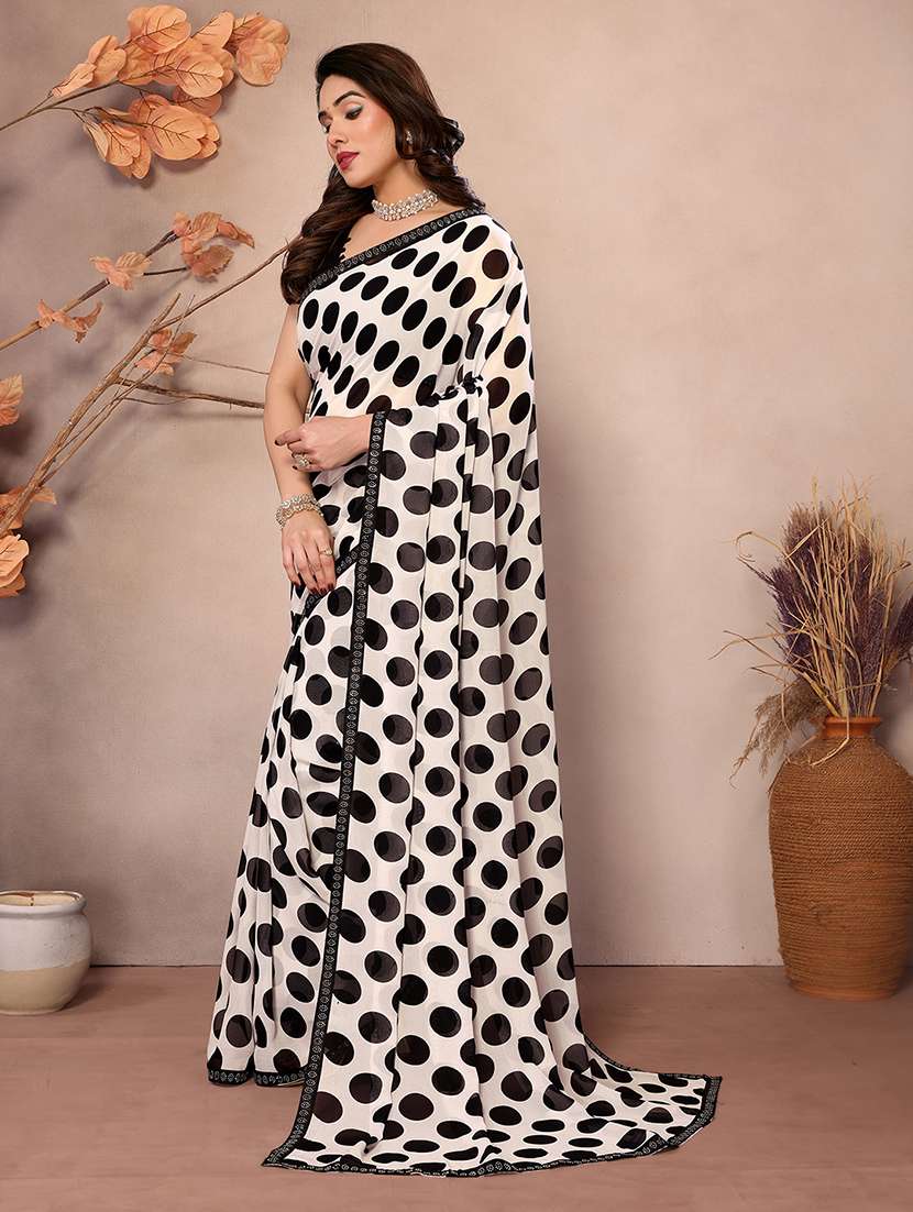 women printed casual wear saree with blouse - 22048844 - Standard Image - 2