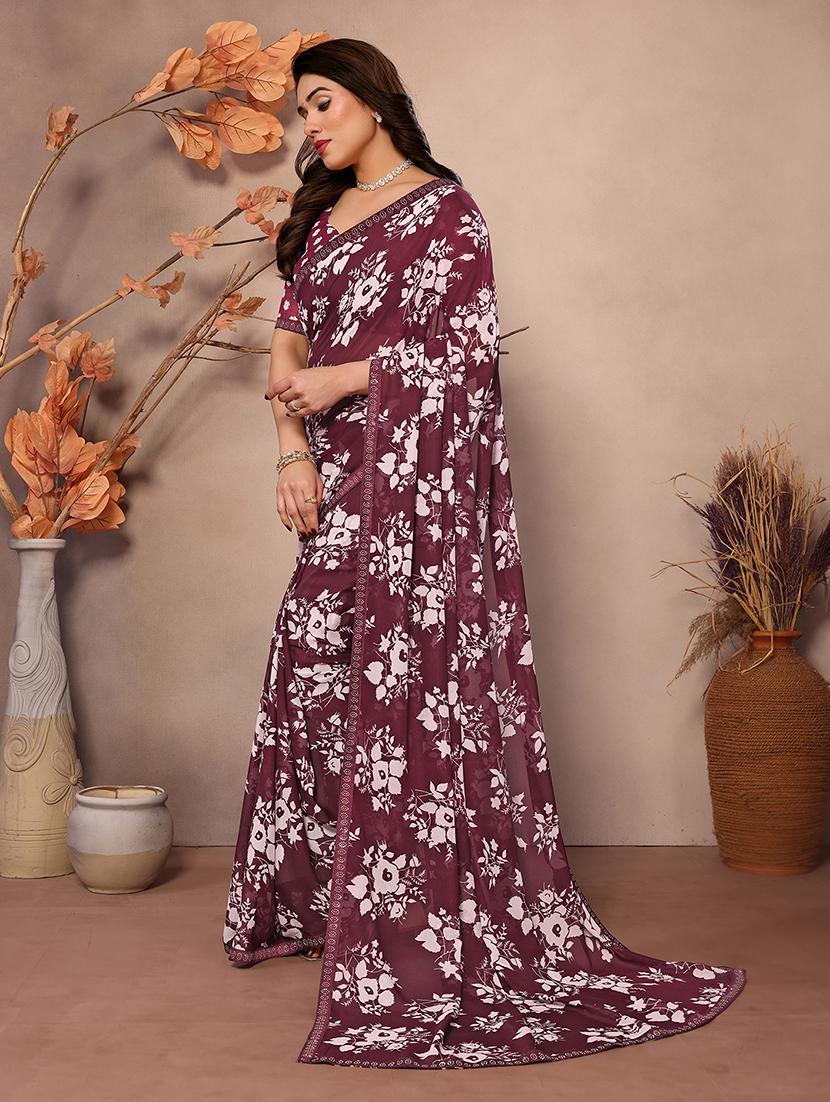 women printed casual wear saree with blouse - 22048851 - Standard Image - 2