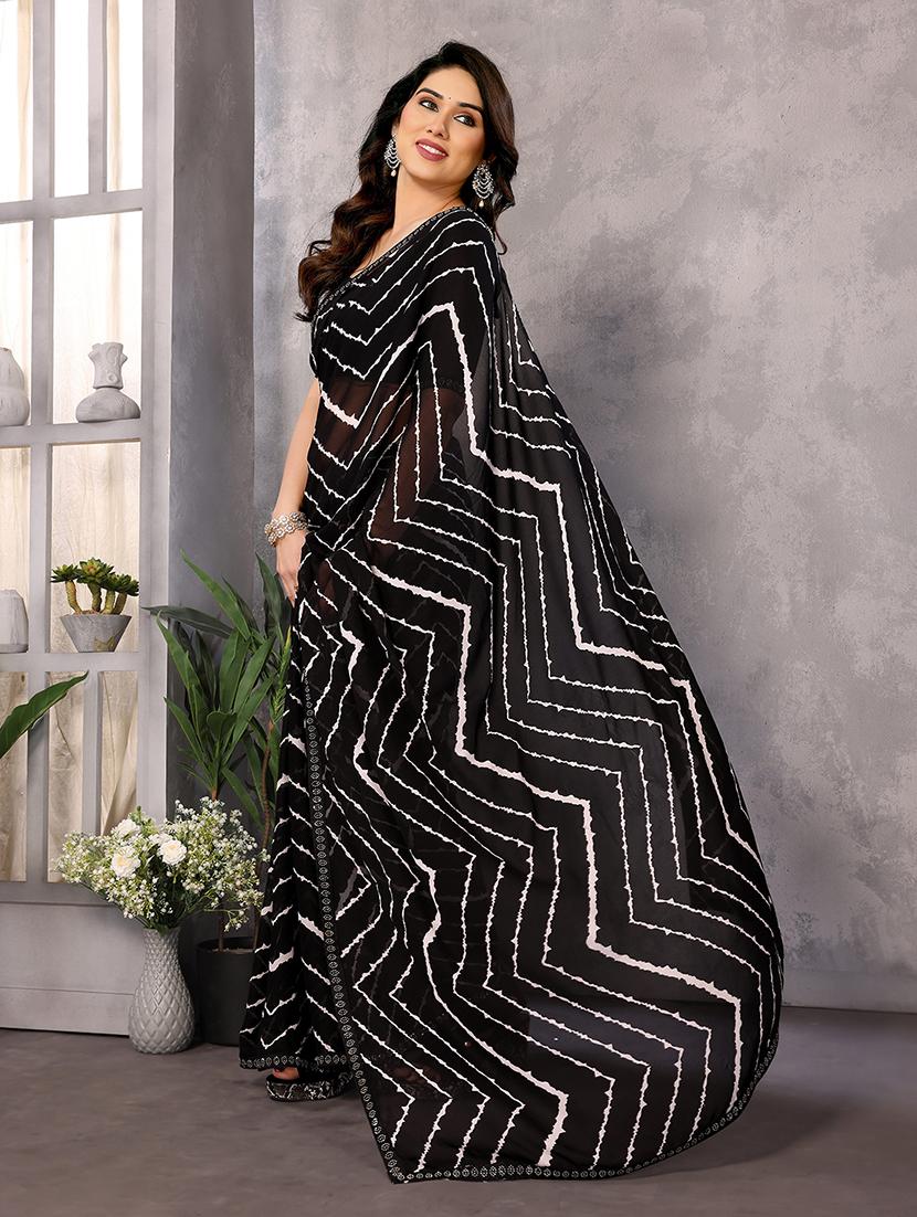 women printed casual wear saree with blouse - 22048856 - Standard Image - 2