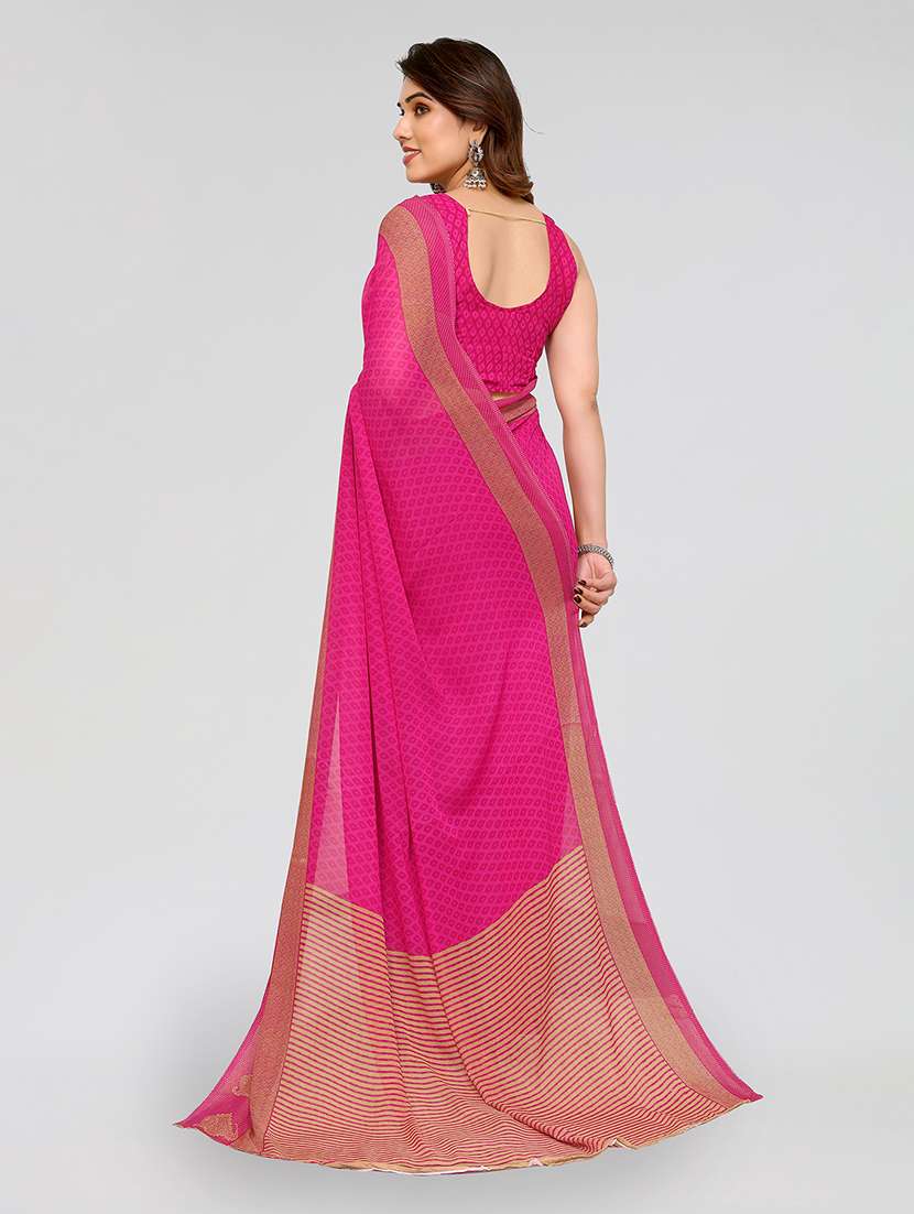 women printed casual wear saree with blouse - 22048971 -  Standard Image - 2