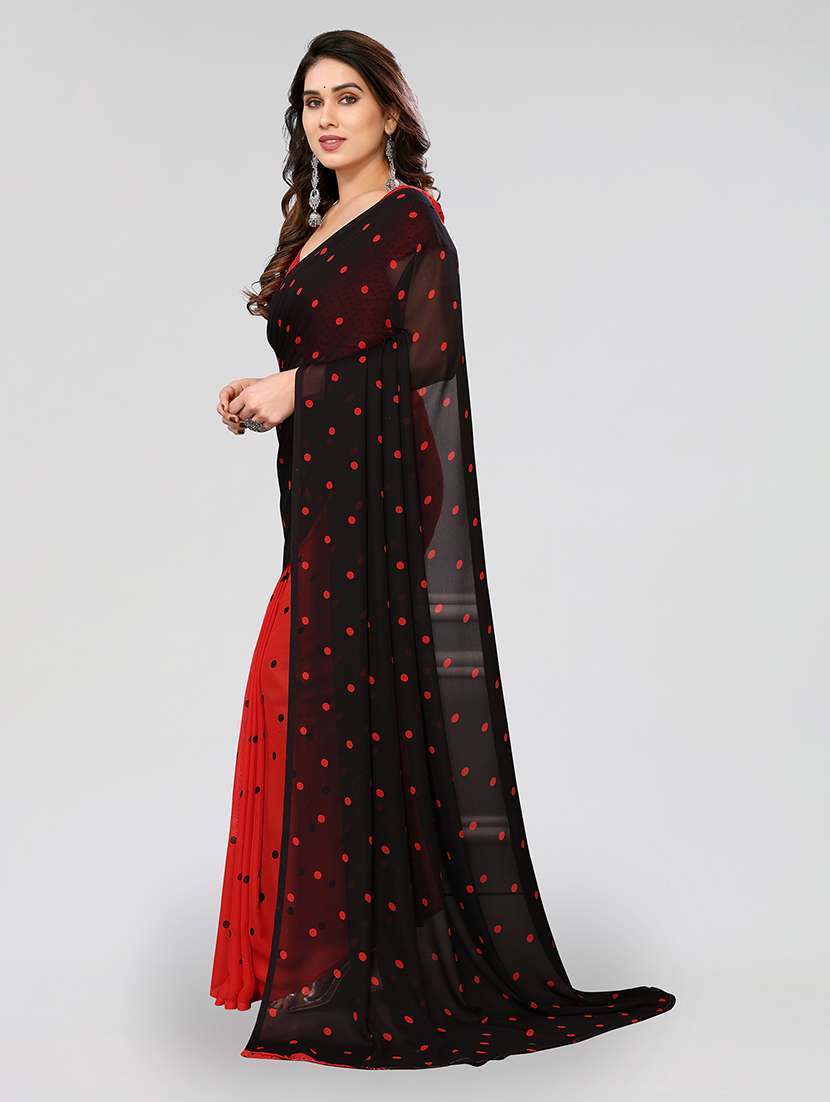 women printed casual wear saree with blouse - 22048978 -  Standard Image - 2