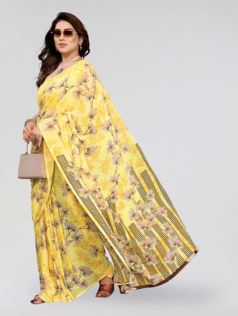 women printed casual wear saree with blouse - 22049087 -  Standard Image - 2