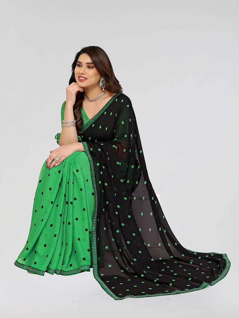 women printed casual wear saree with blouse - 22049230 - Standard Image - 2