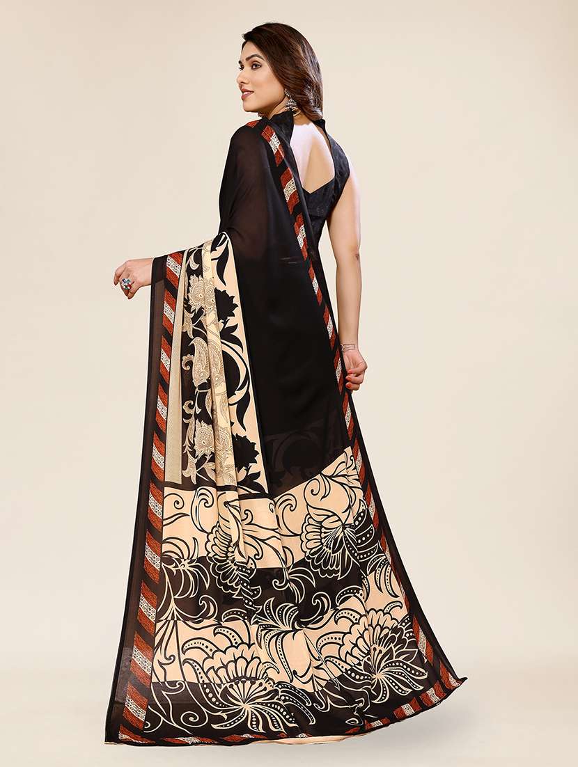women printed casual wear saree with blouse - 22049314 -  Standard Image - 2
