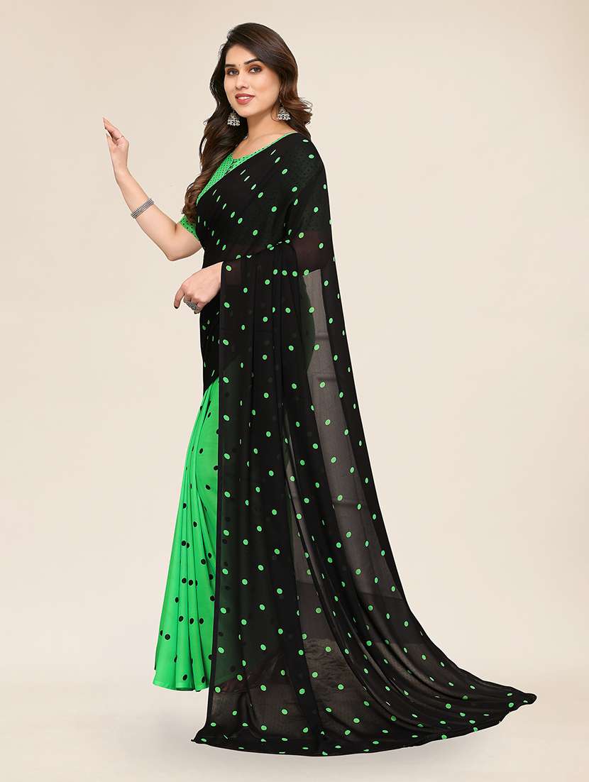 women printed casual wear saree with blouse - 22049329 -  Standard Image - 2