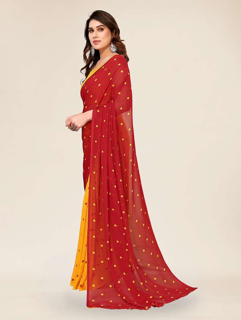 women printed casual wear saree with blouse - 22049334 -  Standard Image - 2