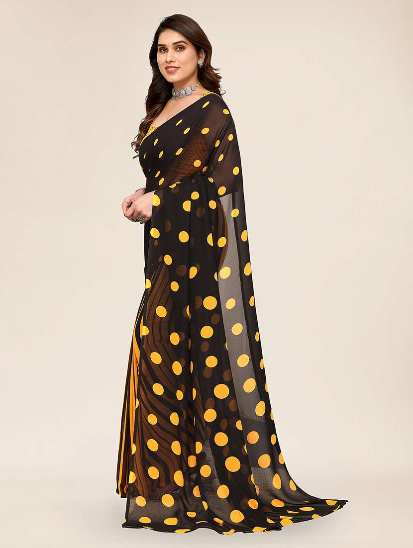 women printed casual wear saree with blouse - 22049352 -  Standard Image - 2