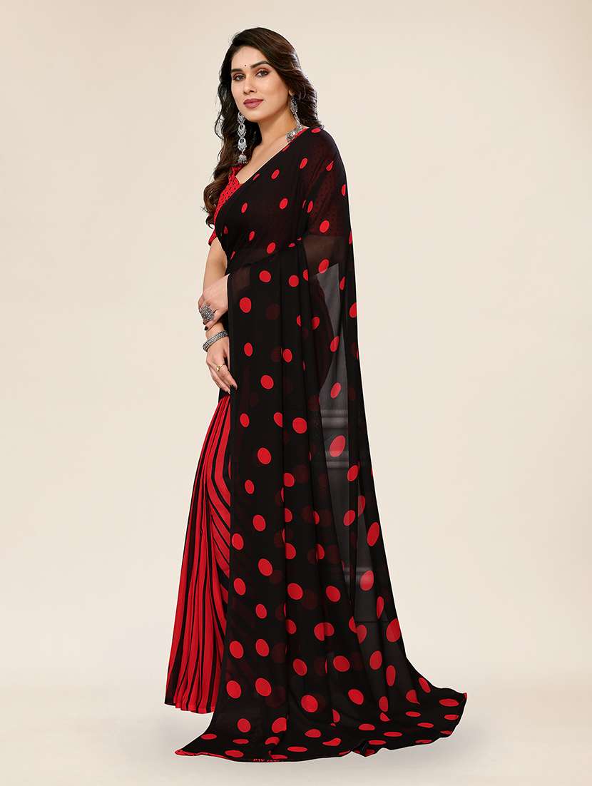 women printed casual wear saree with blouse - 22049353 -  Standard Image - 2