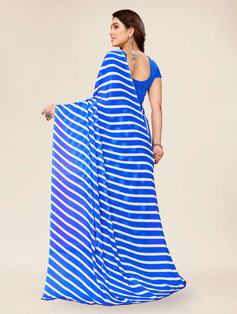 women printed casual wear saree with blouse - 22049362 -  Standard Image - 2