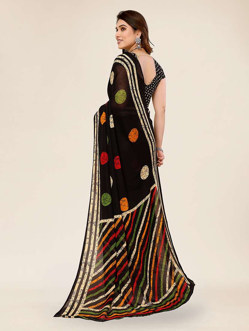 women printed casual wear saree with blouse - 22049369 -  Standard Image - 2