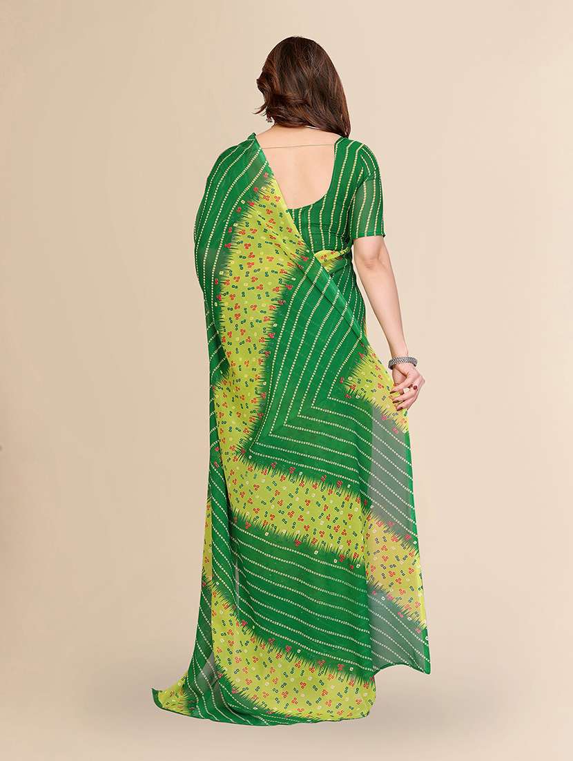 women printed casual wear saree with blouse - 22049533 -  Standard Image - 2