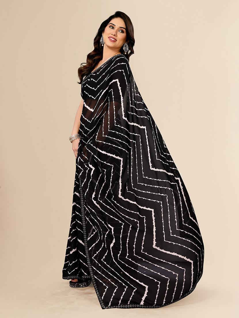 women printed casual wear saree with blouse - 22049575 - Standard Image - 2