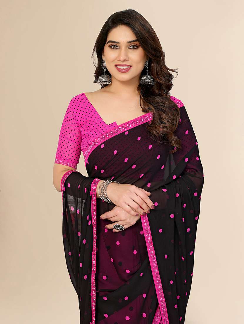 women printed casual wear saree with blouse - 22049581 - Standard Image - 2