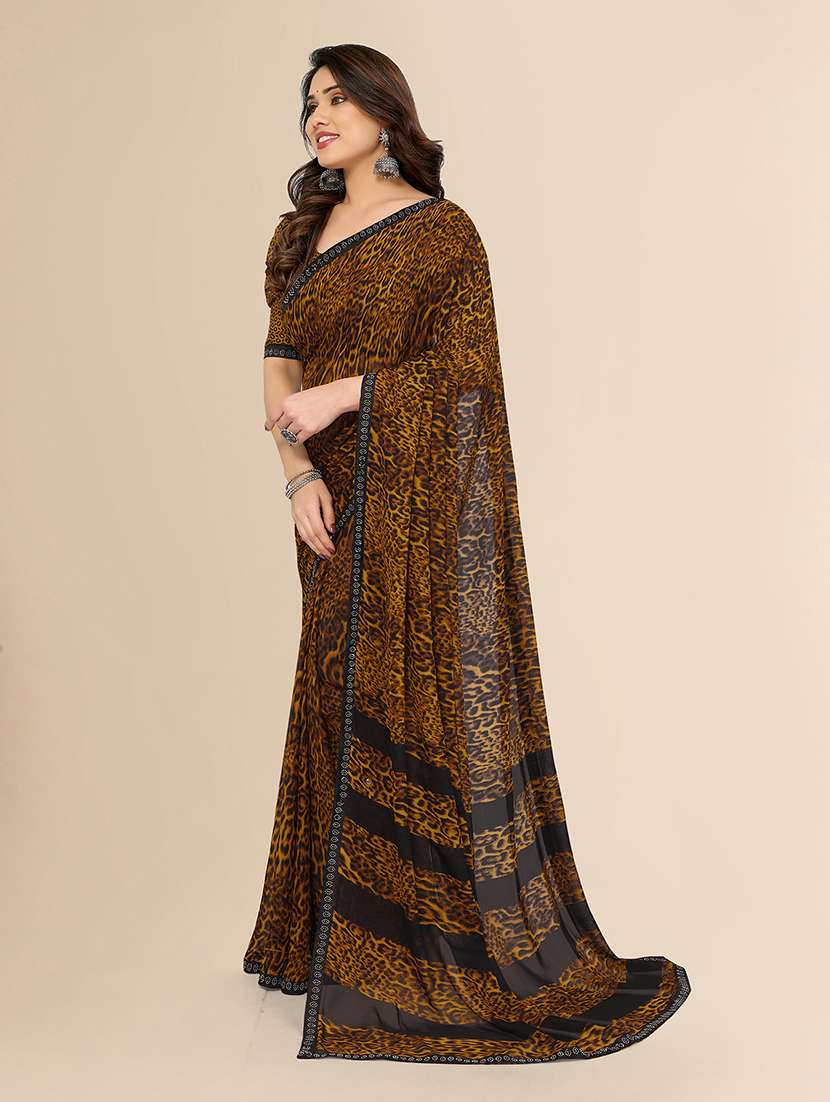 women printed casual wear saree with blouse - 22049588 -  Standard Image - 2