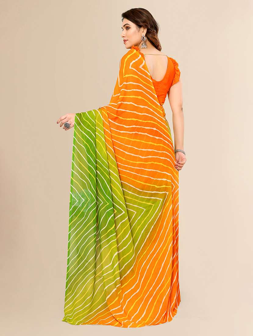 women printed casual wear saree with blouse - 22049991 -  Standard Image - 2