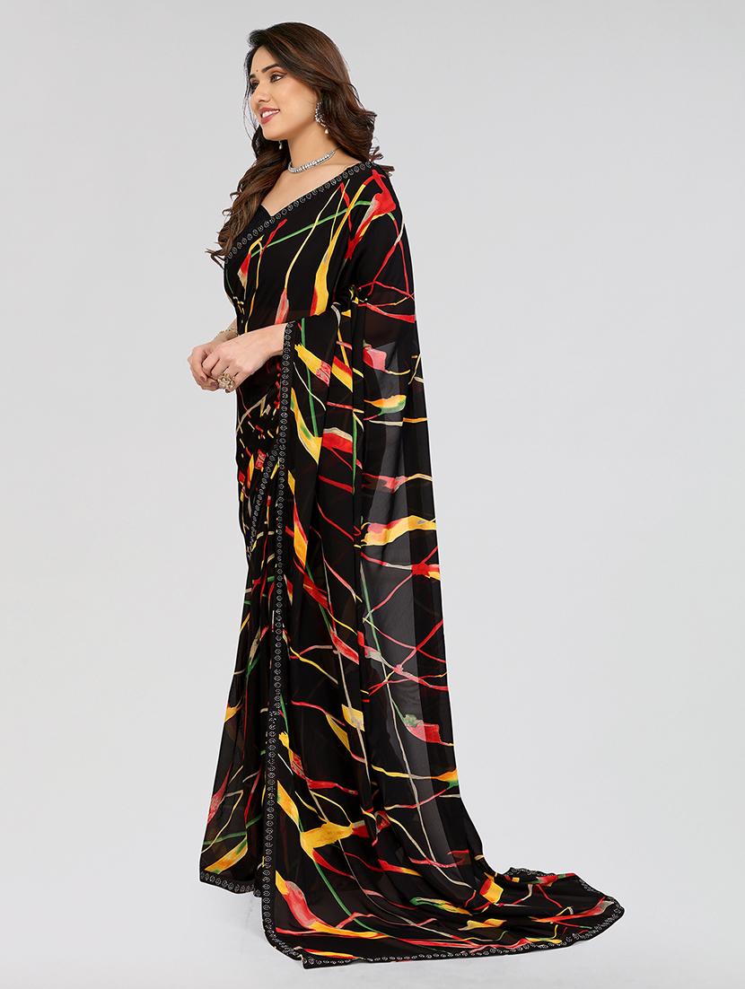 women printed casual wear saree with blouse - 22050145 - Standard Image - 2