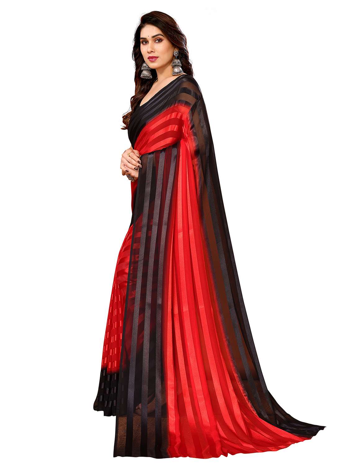 women ombre printed saree with blouse - 22050240 -  Standard Image - 2