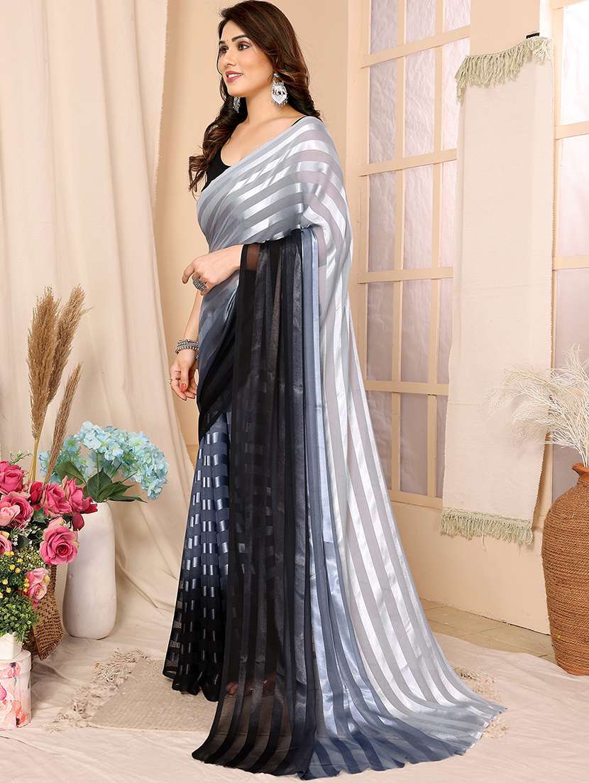 women ombre printed saree with blouse - 22050297 -  Standard Image - 2