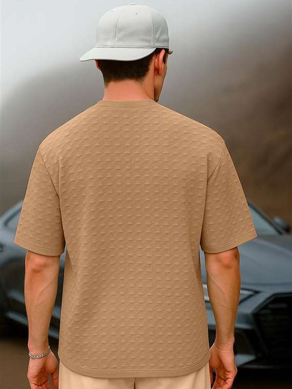 men solid short sleeve loose fit t-shirt - 22051904 - Standard Image - 2