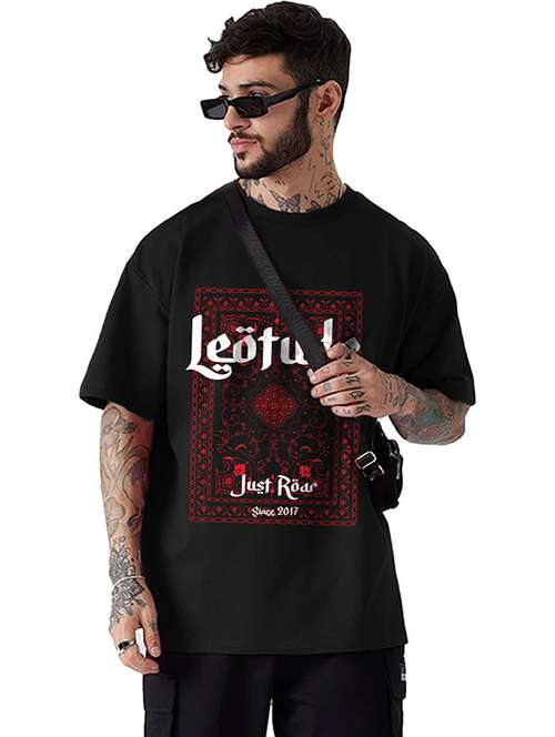 men printed short sleeve loose fit t-shirt - 22051909 -  Standard Image - 0