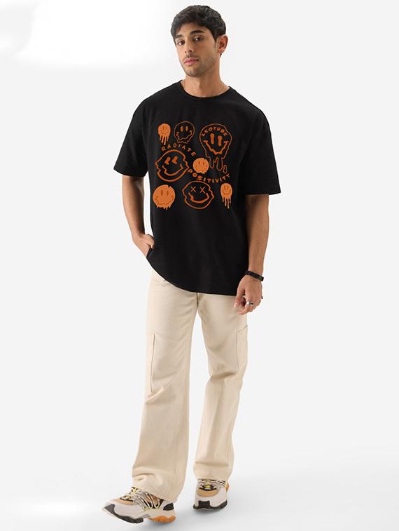 men printed short sleeve oversized t-shirt - 22051912 - Standard Image - 2