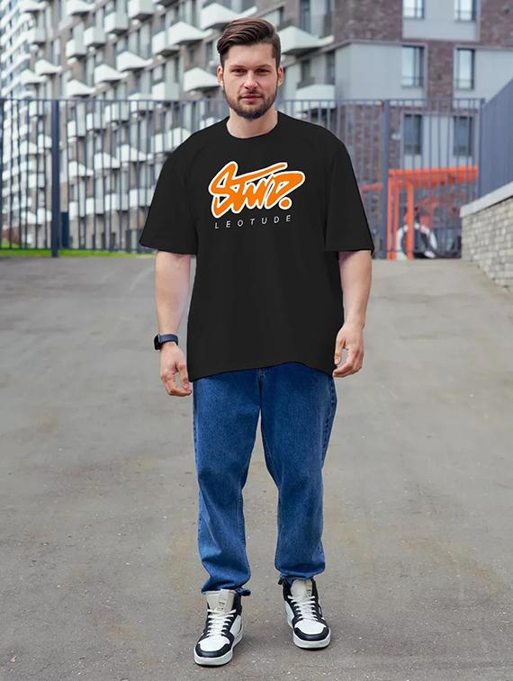 men printed short sleeve oversized t-shirt - 22051923 - Standard Image - 2