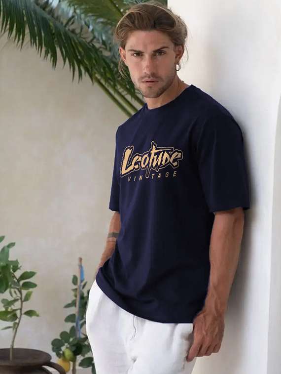 men printed short sleeve oversized t-shirt - 22051944 -  Standard Image - 2