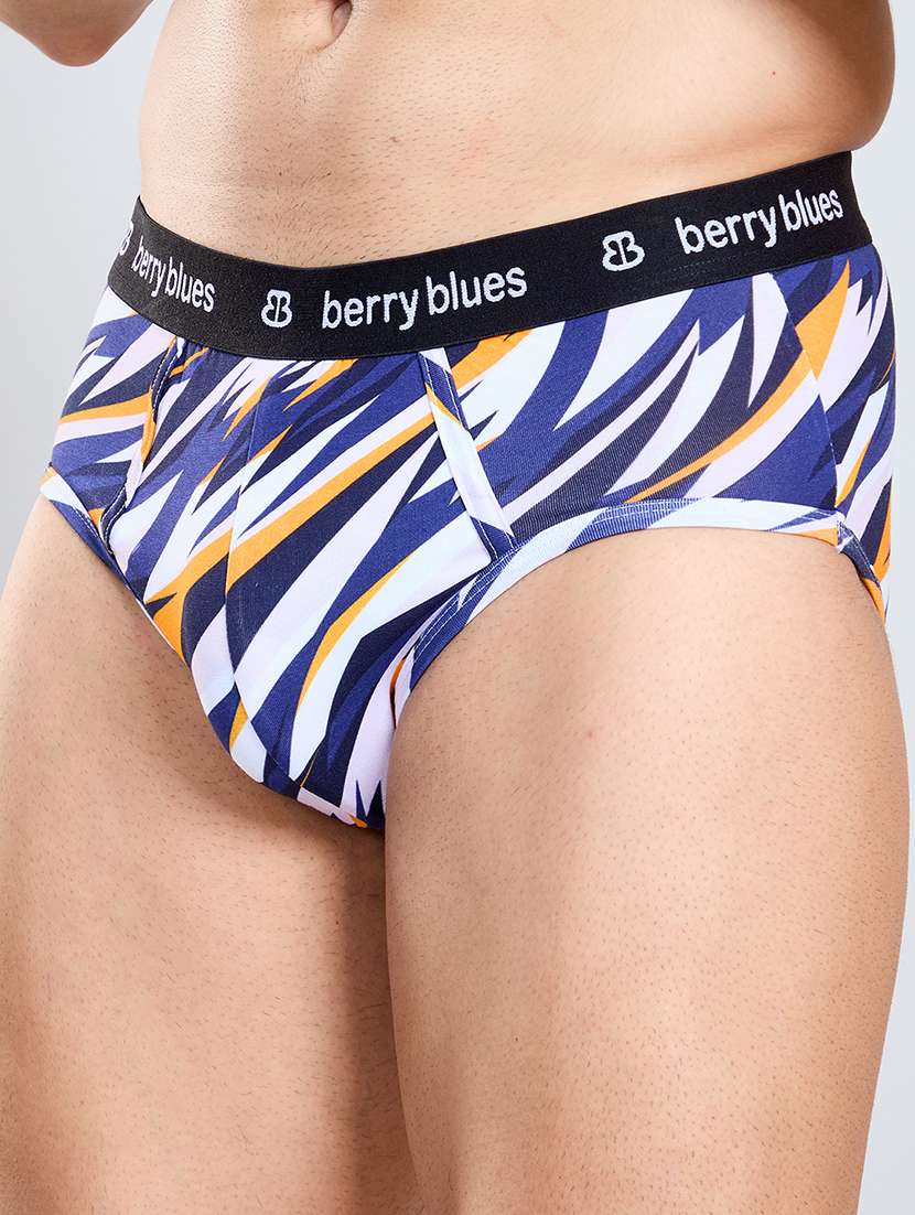 men printed mid rise brief - 22051951 - Standard Image - 2