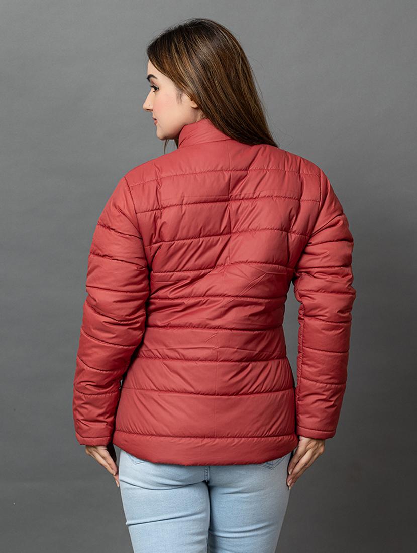 women solid long sleeve hooded parka jacket - 22051956 - Standard Image - 2