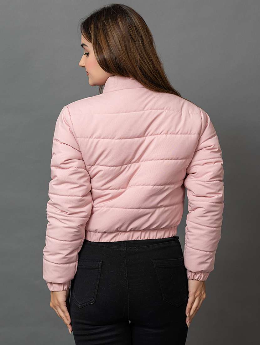 women solid long sleeve hooded parka jacket - 22051962 - Standard Image - 2