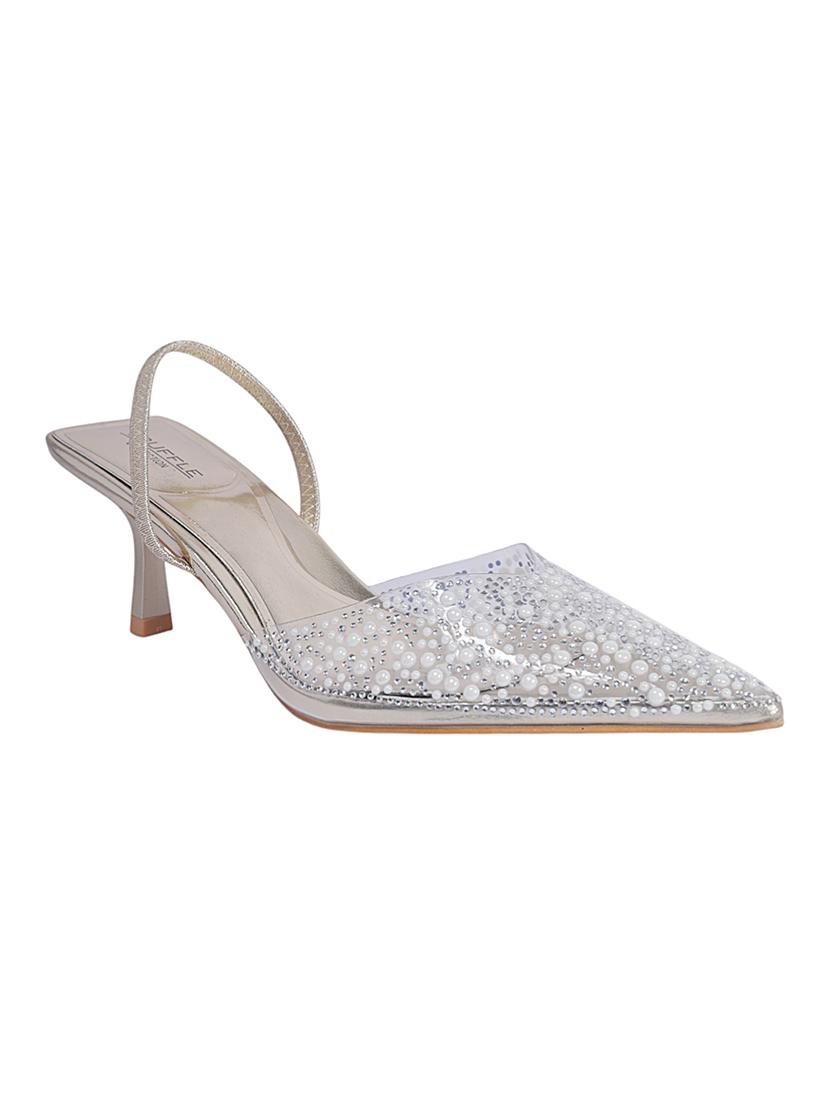 women white embellished stiletto pump - 22051986 - Standard Image - 2