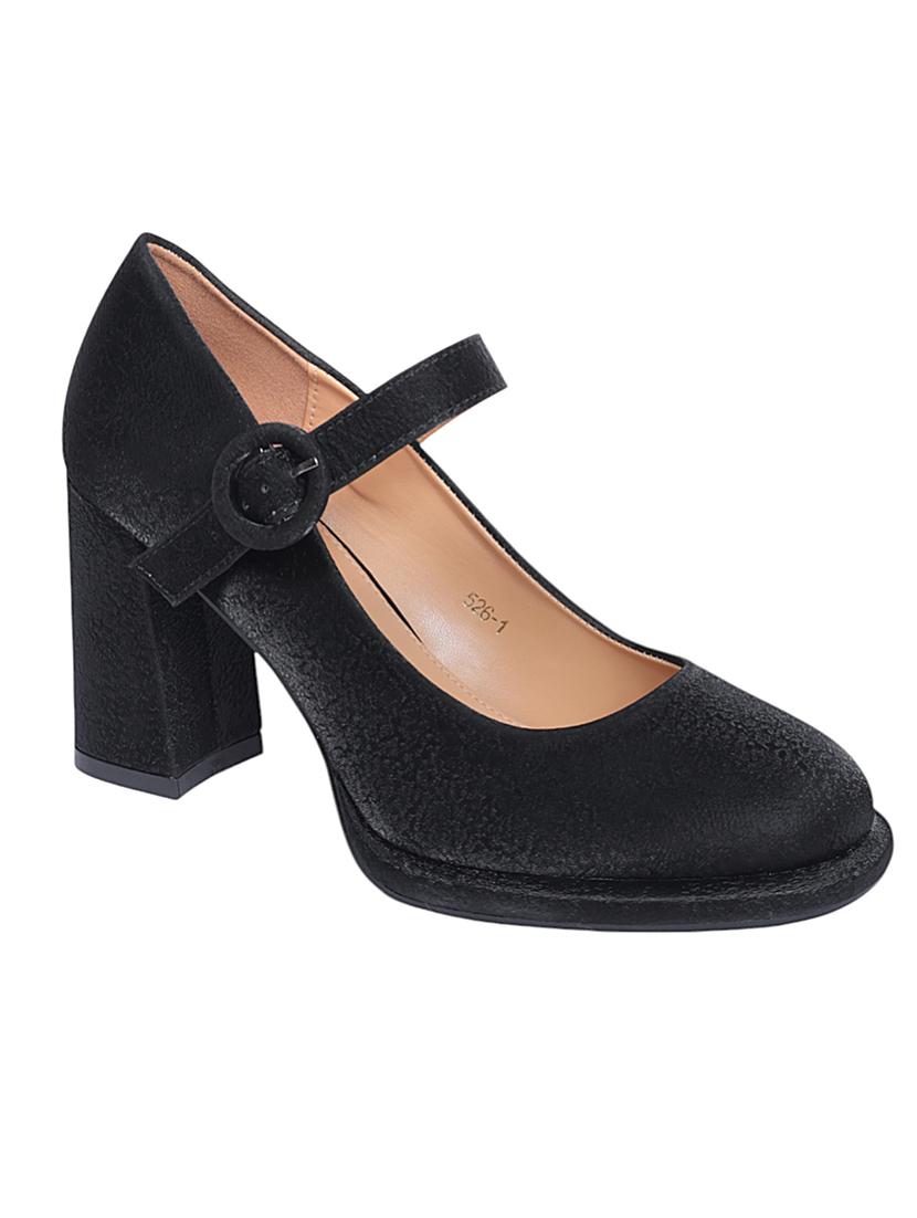black synthetic ankle strap sandals - 22051988 - Standard Image - 2