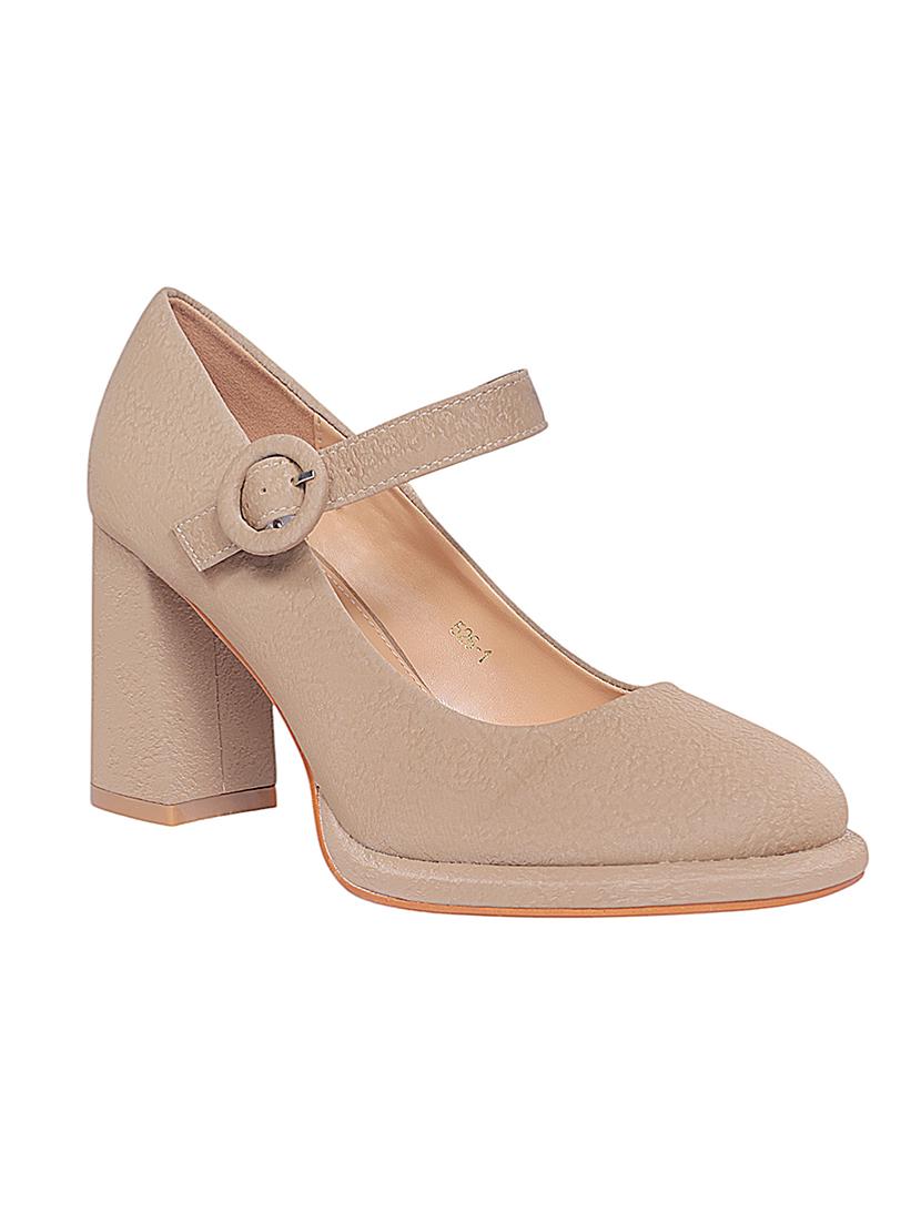 khaki synthetic ankle strap sandals - 22051989 - Standard Image - 2