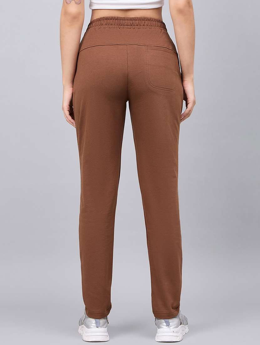 rust cotton regular track pants - 22052022 -  Standard Image - 2