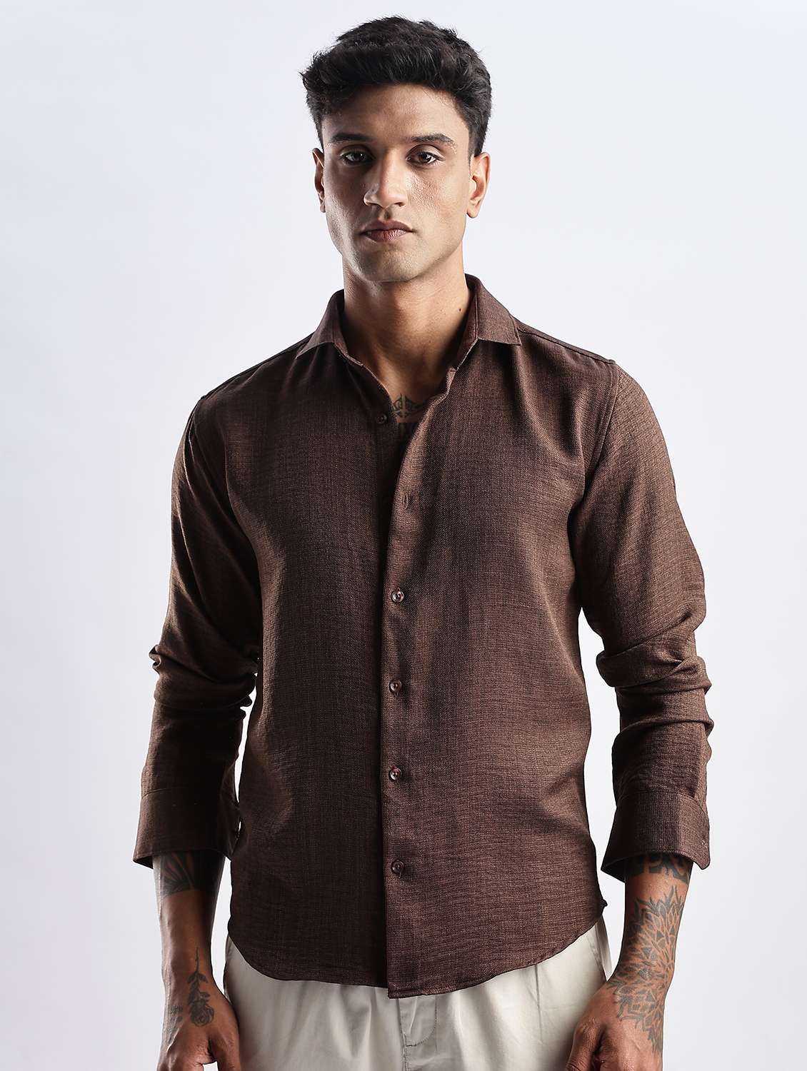 men solid long sleeve regular fit t-shirt - 22052151 -  Standard Image - 2