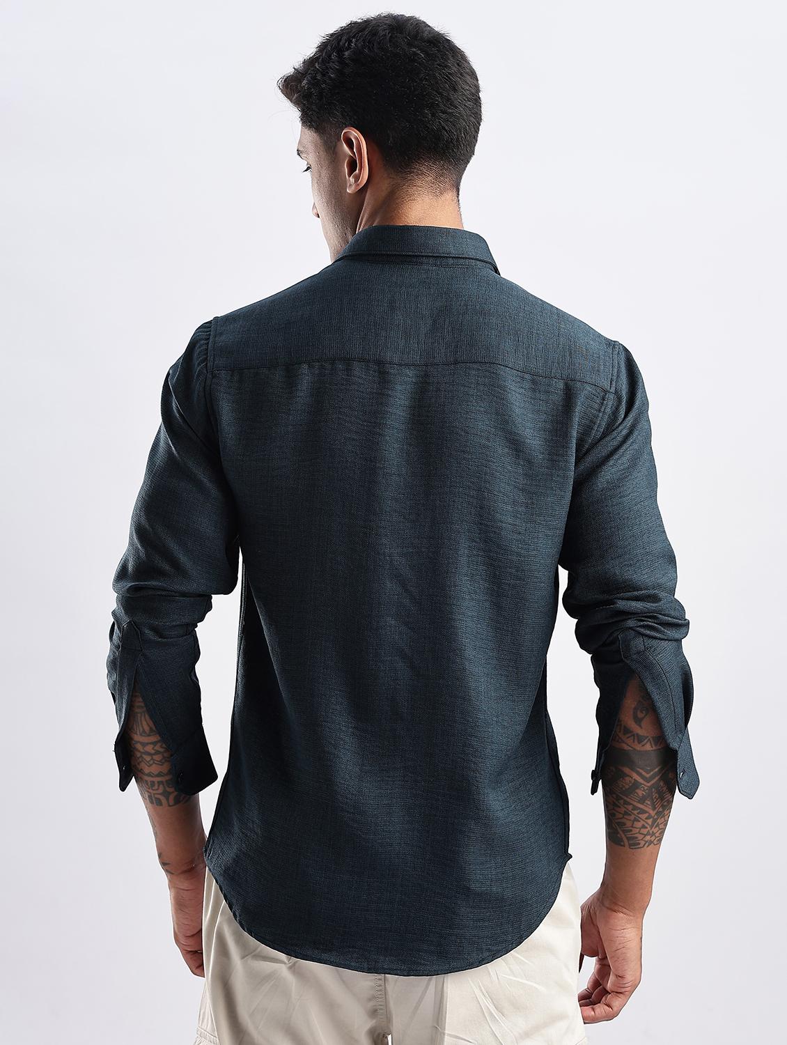 men solid long sleeve regular fit t-shirt - 22052153 - Standard Image - 2