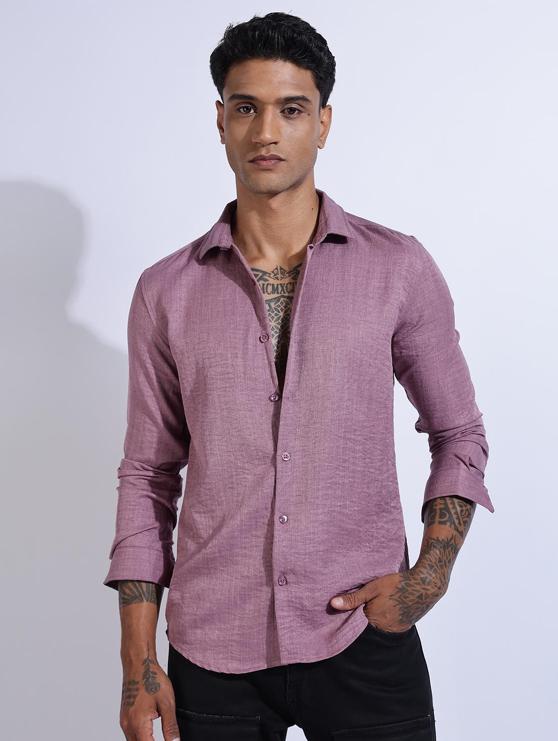 men solid collared long sleeve regular fit shirt - 22052189 - Standard Image - 2