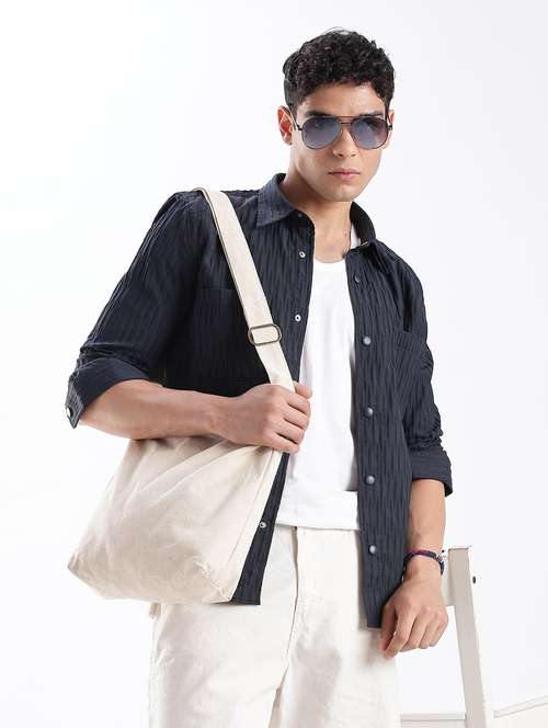 men solid collared long sleeve regular fit shirt - 22052267 -  Standard Image - 0