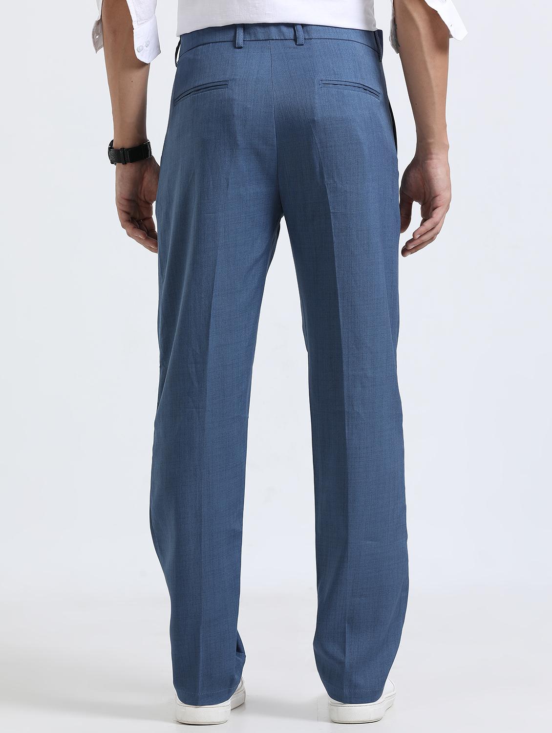 men solid mid rise straight fit chinos - 22052386 - Standard Image - 2