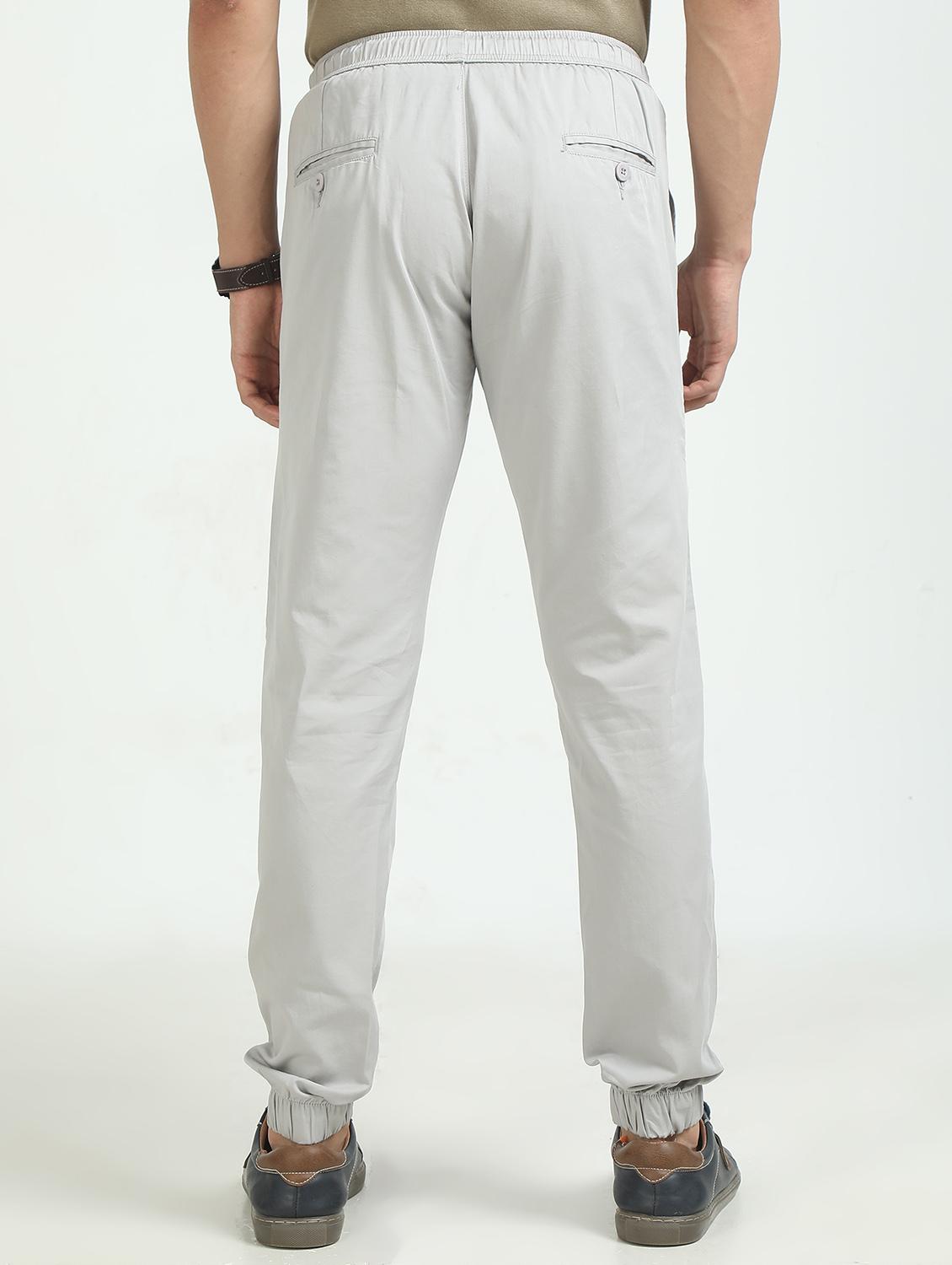 men solid mid rise regular fit jogger - 22052401 - Standard Image - 2