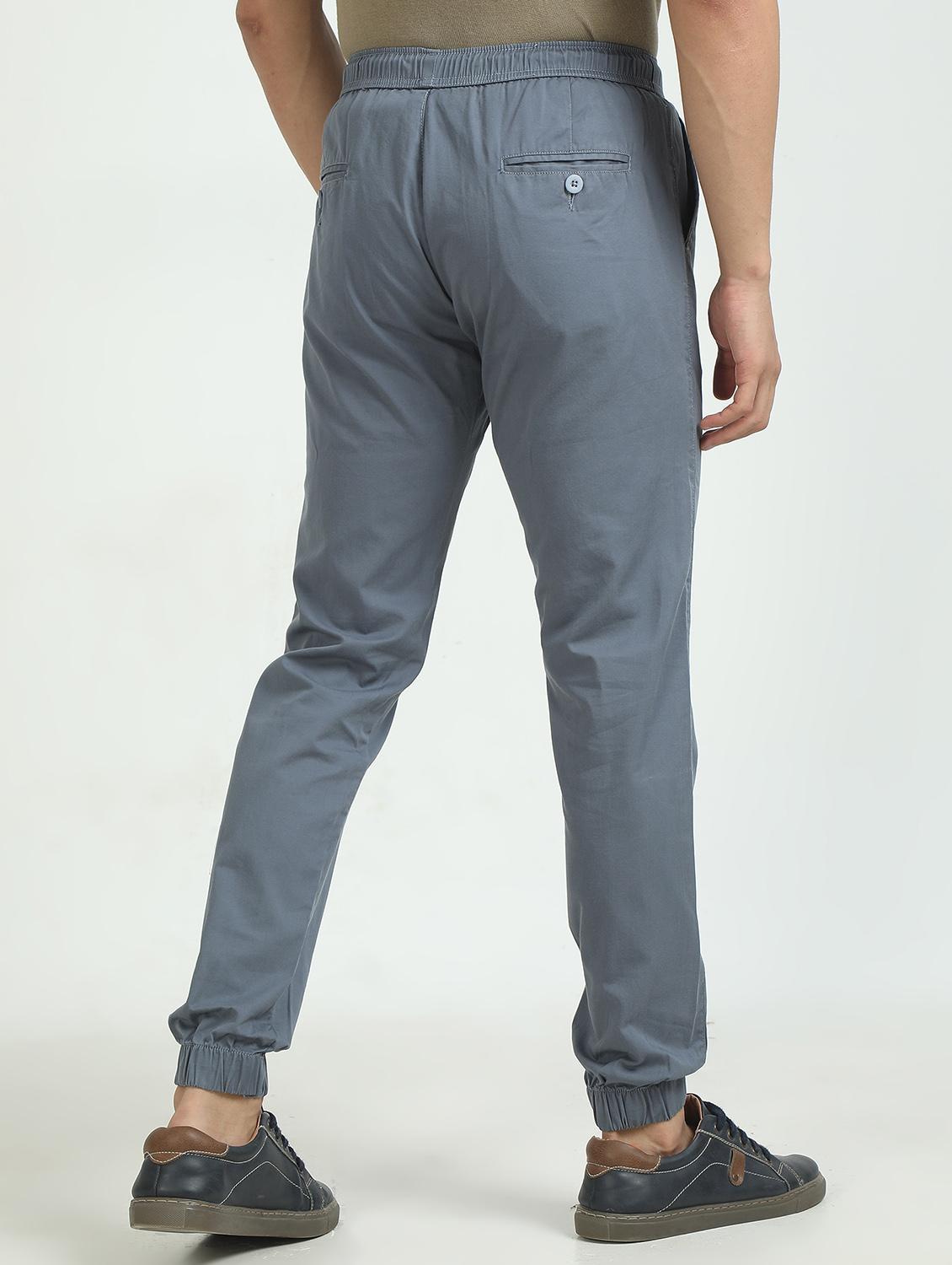 men solid mid rise regular fit jogger - 22052402 - Standard Image - 2